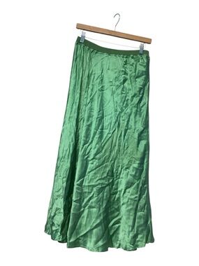SKIRT IN CRINKLED SATIN